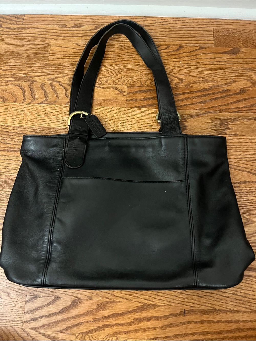Vintage Coach Waverly 4155 Black Glove Tanned Leather Handbag Costa Rica 90s